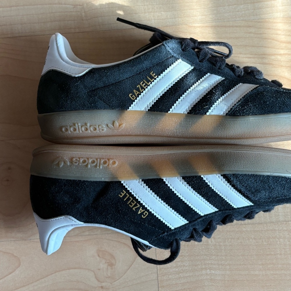 Adidas Black and White Gazelle Sneakers